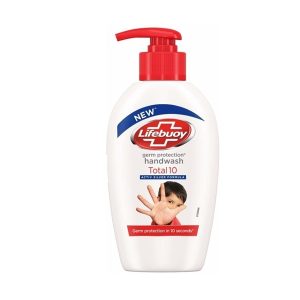 Lifebuoy Total 10+ Handwash, 190 ml Bottle + 185 ml Free