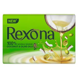 Rexona Coconut & Olive Oil Soap Bar, 100% Naturally Sourced