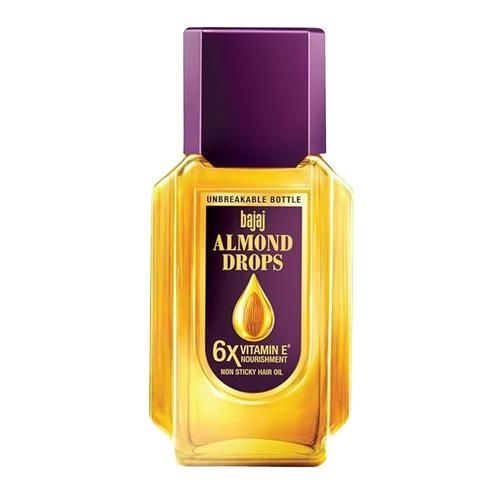 Bajaj Almond Drops Non-Sticky Hair Oil - For Healthy & Beautiful Hair, With 6X Vitamin E Nourishment