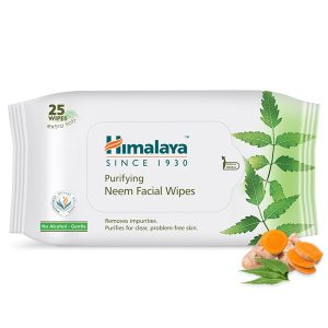 Himalaya Purifying Facial Wipes – Neem, Extra Soft, No Alcohol,