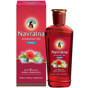 Navratna Ayurvedic Cool Oil – With 9 Active Ingredients