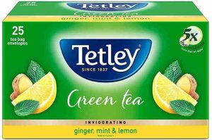 Tetley Green Tea – Ginger Mint Lemon