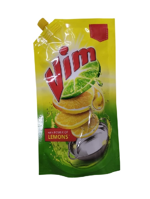 Vim Dishwash Liquid Gel Lemon